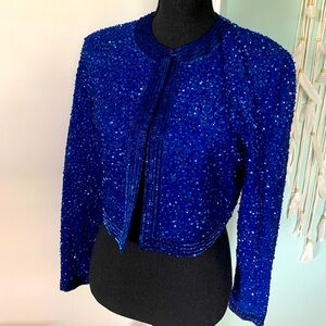 Vintage 100% Silk Evening Jacket